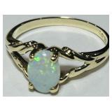 14KT YELLOW GOLD OPAL RING 1.90GRS