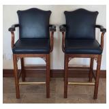 M - PAIR OF CENTURY BARSTOOLS