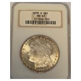 1878 S MS63 - MORGAN SILVER DOLLAR (7)