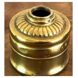 M - VINTAGE BRASS INKWELL (NO LID) (AS IS) (E95)
