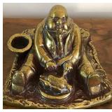 M - 1910 MAN PLUCKING A CHICKEN INKWELL (E27)