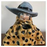 M - ANTIQUE HENRI DELCOURT PEN HOLDER (FRANCE)
