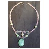 11 - BEADED GEMSTONE NECKLACE (24)