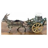 M - 1900 VIENNA BRONZE INKWELL / PEN HOLDER (E105)