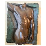 U - BILL MACK BRONZE RELEIF SCULPTURE MALE