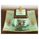 M - C1920 LIMOGES INKWELL (E59)