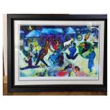 72 - MARC CHAGALL "THE HARLEQUINS" ART W/ COA