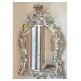 M - MEISSEN PORCELAIN MIRROR 55X33" (#1)