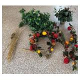 M - MIXED FAUX GREENERY, WREATHS, MORE