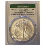 2025 P MS69 - SILVER EAGLE DOLLAR (1)