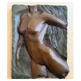 U - BILL MACK BRONZE RELIEF SCULPTURE FEMALE