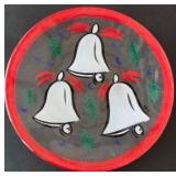 M - KOSTA BODA CHRISTMAS BELLS PLATE 13"DIA