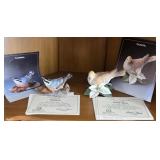 Q - 2 LENOX BIRD FIGURINES W/ COAS (L49)