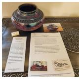 Q - KIMMBERLY LEONE CLAY ART VASE (H3)