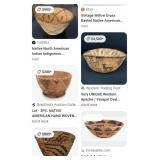 Q - LOT OFM 2 HAND WOVEN BASKETS (H30)