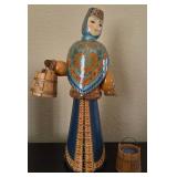 Q - VINTAGE RUSSIAN MATRYOSHKA DOLL (L39)