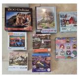 Q - MIXED LOT OF JIGSAW PUZZLES
