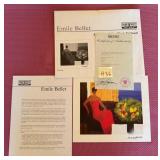 Q - EMILE BELLET ARTWORK W/ COA (H36)
