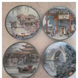 Q - 4 IMPERIAL JINGDEZHEN PORCELAIN PLATES (L43)