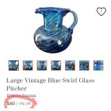 Q - ART GLASS & CERAMIC PITCHERS (L26)