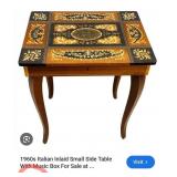 Q - HAND INLAID ACCENT TABLE (ITALY) (R6)