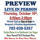PREVIEW LIVE IN PERSON - Thursday, October 16th