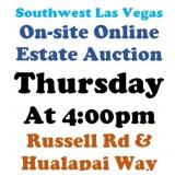 WELCOME TO OUR THUR. @4pm ONLINE PUBLIC AUCTION