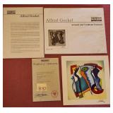 Q - ALFRED GOCKEL ARTWORK W/ COA (H37)