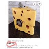 T - MICE IN CHEESE FIGURINES / BOOKENDS (L50)