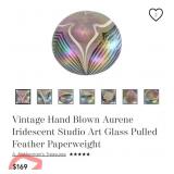 T - 3 ART GLASS PAPERWEIGHTS (E103)