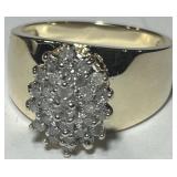 10KT YELLOW GOLD DIAMOND RING 5.90GRS