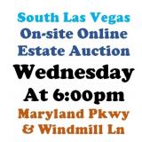 WELCOME TO OUR WED. @6pm ONLINE PUBLIC AUCTION