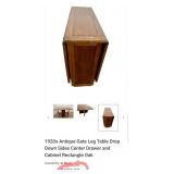 T - VINTAGE DROP LEAF TABLE (E28)