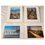 T - LOT OF 4 METAL ETCHINGS ART W/ COAS (E117)