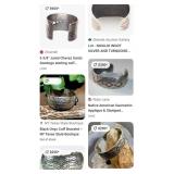 T - STERLING SILVER CUFF BRACELET (E49)