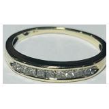 10KT YELLOW GOLD DIAMOND BAND 1.60GRS