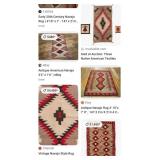T - VINTAGE WOVEN RUG 29X50" (L38)