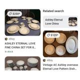 T - AC ETERNAL LOVE PATTERN DISHWARE (L49)