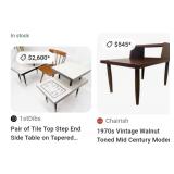 T - 2-TIER CONTEMPORARY SIDE TABLE (E4)