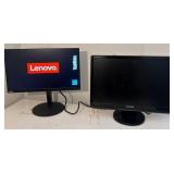 T - LOT OF 2 MONITORS (S37)