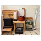 T - WINE BOX, SIDE TABLE, WOODEN TRAY, DECOR TREE