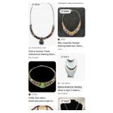 T - STERLING SILVER NECKLACE (E45)