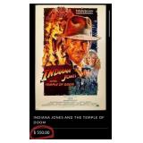 T - INDIANA JONES TEMPLE OF DOOM MOVIE POSTER (S10