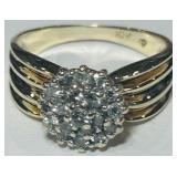 10KT YELLOW GOLD DIAMOND RING 3.30GRS