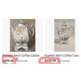 W - FRANKLIN MINT PROCELAIN TEAPOT (E11)