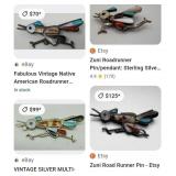 W - 2 STERLING SILVER BROOCHES (10)