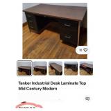 W - DOUBLE PEDESTAL DESK W/ CONTENTS