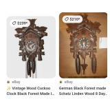 W - VINTAGE CUCKOO CLOCK (K50)