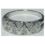 10KT WHITE GOLD DIAMOND RING 2.60GRS