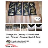 W - 4 PIECES DECOR ART PANELS (PLASTIC)(K43)